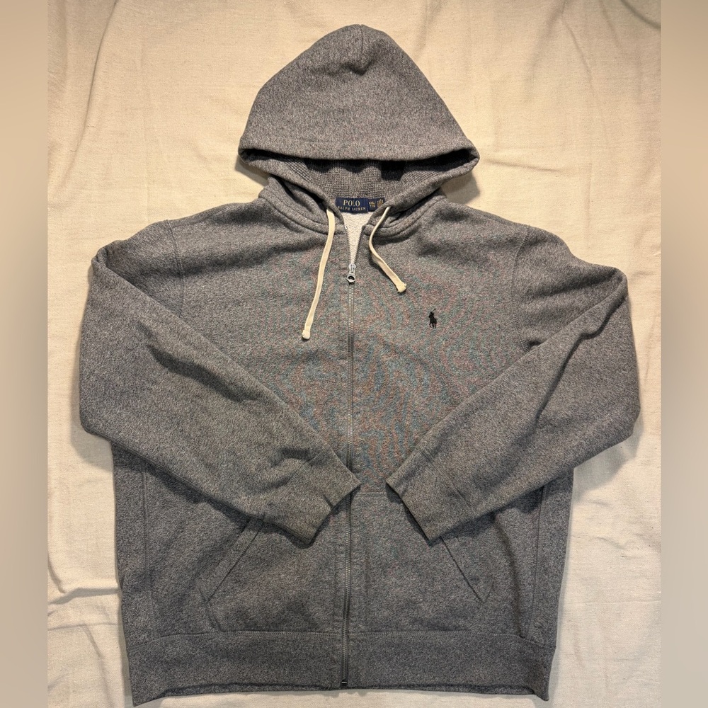 Polo Ralph Lauren Full Zip Hoodie Gray Sz XXL NWOT
